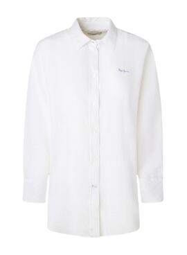 Camisa Pepe Jeans Philly Blanco Para Mujer