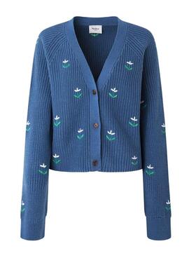 Chaqueta Pepe Jeans Greer Azul Para Mujer