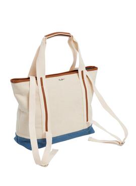 Bolso Pepe Jeans Lizy Lottie Blanco y Azul