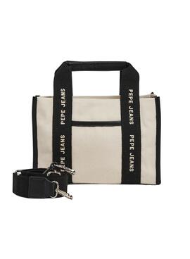 Bolso Pepe Jeans Zadie Lottie Blanco y Negro