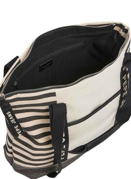 Bolso Pepe Jeans Zoey Lottie Blanco y Negro