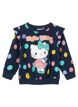 Sudadera Name It Jasa Hello Kitty Marino Para Niña