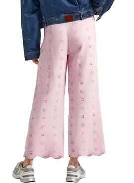 Pantalón Pepe Jeans Culotte Dory Rosa Para Mujer