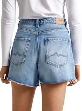 Shorts Pepe Jeans Denim A-Line Rotos Para Mujer