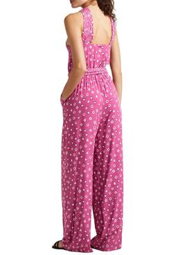 Mono Pepe Jeans Largo Dolly Rosa Para Mujer