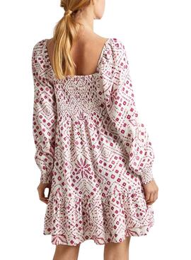 Vestido Pepe Jeans Doxa Corto Estampado Para Mujer