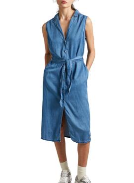 Vestido Pepe Jeans Maggie Denim Para Mujer