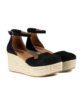 Sandalias Popa Cantalar Serraje Negro Para Mujer