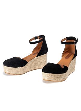 Sandalias Popa Cantalar Serraje Negro Para Mujer