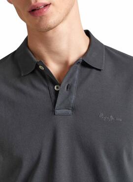 Polo Pepe Jeans New Oliver Gris Para Hombre