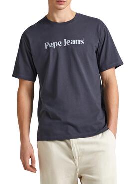 Camiseta Pepe Jeans Clifton Gris Para Hombre