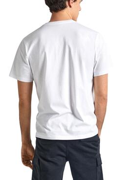 Camiseta Pepe Jeans Single Cardiff Blanco Hombre