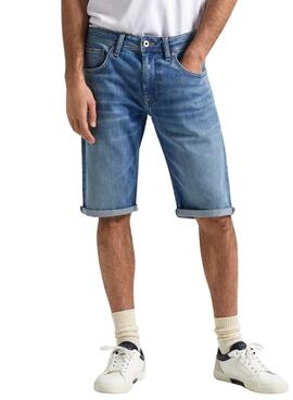 Bermudas Vaqueras Pepe Jeans Straight Para Hombre