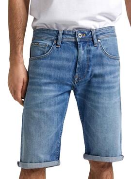 Bermudas Vaqueras Pepe Jeans Straight Para Hombre