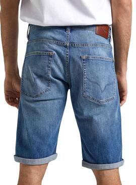 Bermudas Vaqueras Pepe Jeans Straight Para Hombre