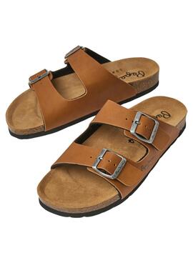 Sandalias Pepe Jeans Oban Classic Camel Para Mujer