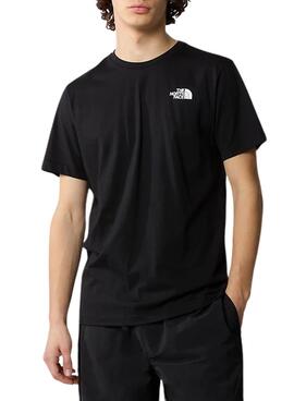 Camiseta The North Face Redbox Negro Verde Hombre