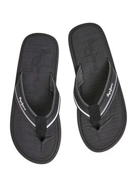 Chanclas Pepe Jeans West Basic Negro Para Hombre