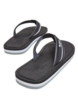 Chanclas Pepe Jeans West Basic Negro Para Hombre