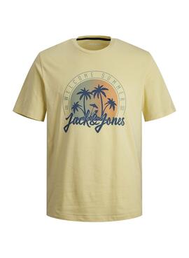 Camiseta Jack And Jones Summer Amarillo Para Niño