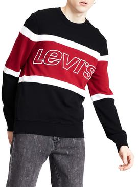 Sudadera Levis Pieced Negro Hombre