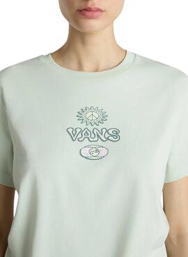 Camiseta Vans Depth Connection Verde Para Mujer