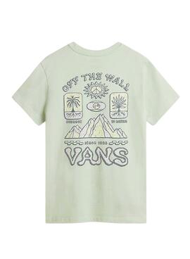 Camiseta Vans Depth Connection Verde Para Mujer