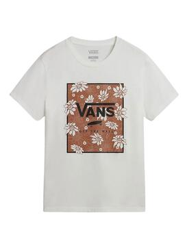 Camiseta Vans Tropic Fill Floral Beige Para Mujer