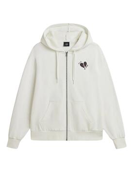 Sudadera Vans Broken Hearts Cremallera Para Mujer