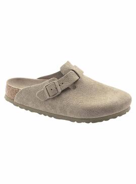 Zuecos Birkenstock Boston Verde  Para Mujer Y Hombre