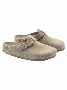 Zuecos Birkenstock Boston Verde  Para Mujer Y Hombre