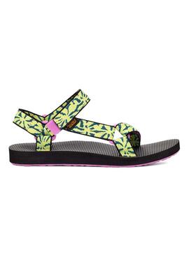 Sandalias Teva Universal Beach Verde Para Mujer