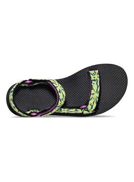 Sandalias Teva Universal Beach Verde Para Mujer