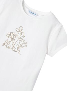 Camiseta Mayoral Básica Blanco Para Niña