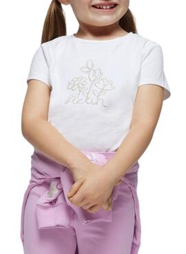 Camiseta Mayoral Básica Blanco Para Niña