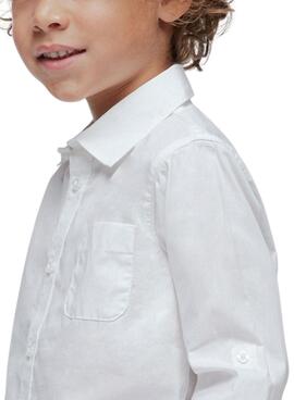 Camiseta Mayoral Básica Blanco Para Niño