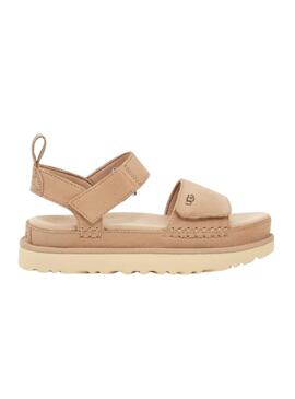 Sandalias Ugg Goldenstar Beige Para Mujer