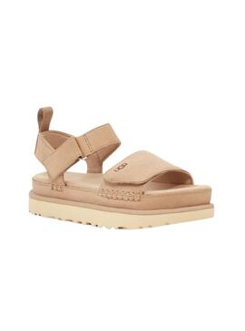 Sandalias Ugg Goldenstar Beige Para Mujer