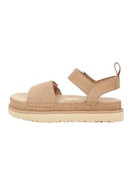 Sandalias Ugg Goldenstar Beige Para Mujer