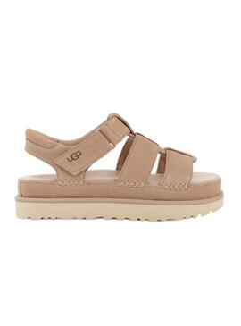 Sandalias UGG Goldenstar Strap Beige Para Mujer