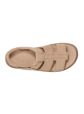 Sandalias UGG Goldenstar Strap Beige Para Mujer