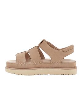 Sandalias UGG Goldenstar Strap Beige Para Mujer