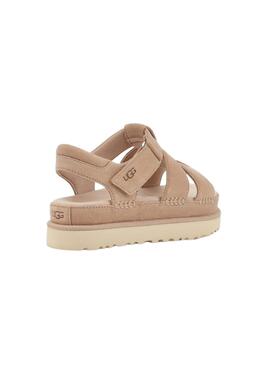 Sandalias UGG Goldenstar Strap Beige Para Mujer