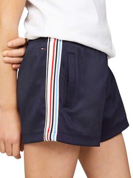 Shorts Tommy Hilfiger 1985 Marino Para Niña