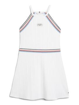 Vestido Tommy Hilfiger 1985 Sport Blanco Para Niña