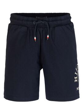 Bermudas Tommy Hilfiger Monogram Marino Para Niño