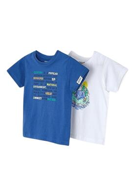 Set 2 Camisetas Mayoral Outdoor Azul Para Niño