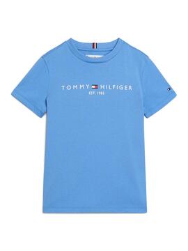 Camiseta Tommy Hilfiger Essential Azul Para Niño