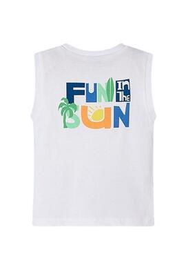 Camiseta Mayoral Fun Blanco Para Niño