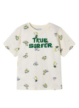 Camiseta Mayoral True Surfer Blanco Para Niño